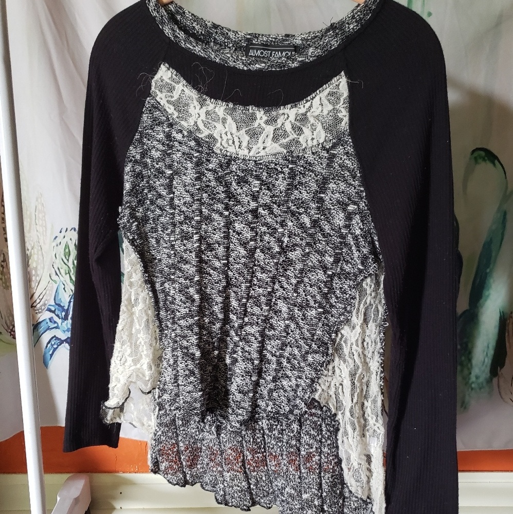 Black Lace Shirt